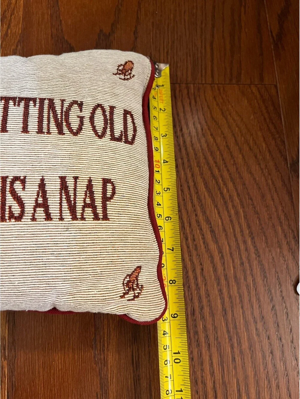 Vintage Tapestry Pillow Happy Hour Is A Nap Throw Toss Pillow